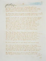 II O Little Cloud..., Platte 5 aus The Book of Thel, 1789